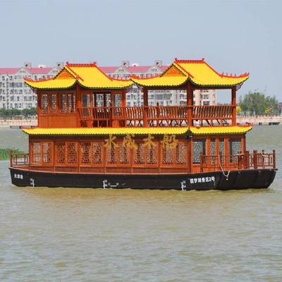 主营产品:木船、旅游观光船、画舫餐饮船、景观装饰船